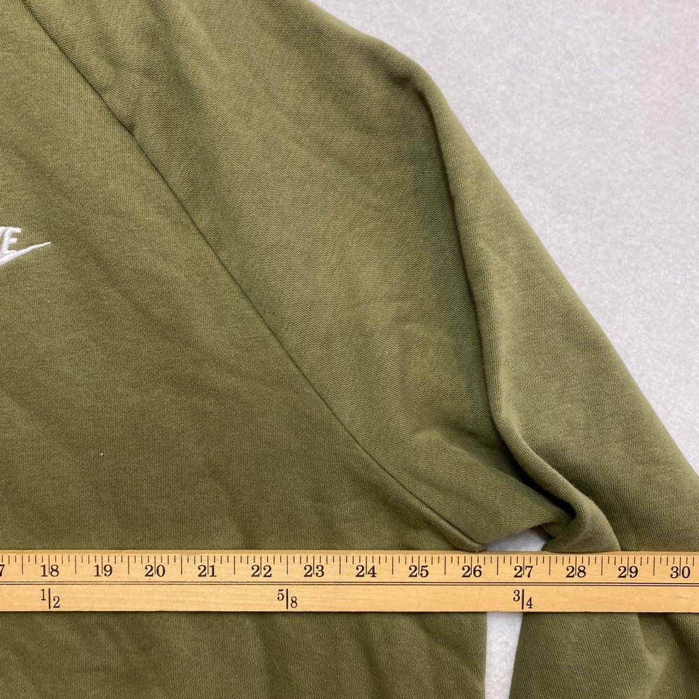 Nike Pullover Hoodie Mens 2X Green Fleece Raglan Swoosh Logo 11412 - Picture 6 of 9